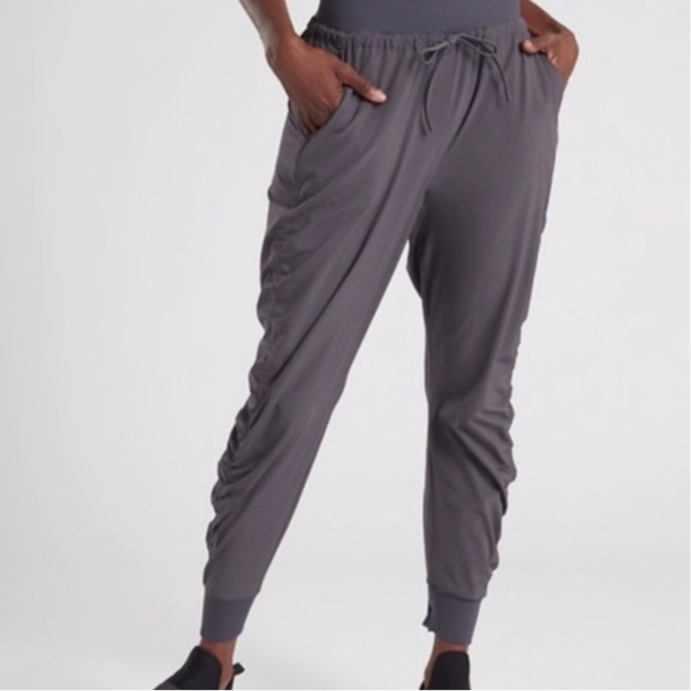 Athleta Attitude Charcoal Gray Joggers. Size 4